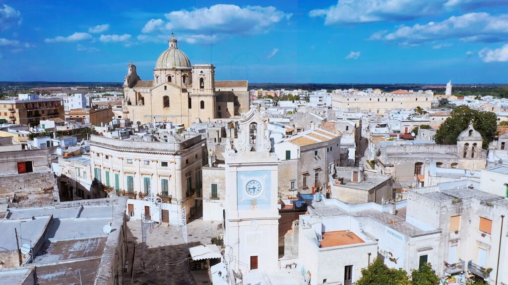 Francavilla Fontana Francavilla Fontana vista dall'alto torre dell'orologio e chiesa madre