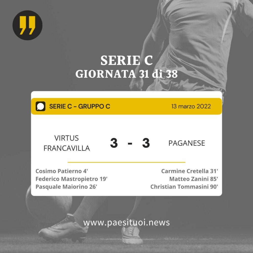 Virtus Francavilla 3 - 3 Paganese Virtus Francavilla 3 - 3 Paganese